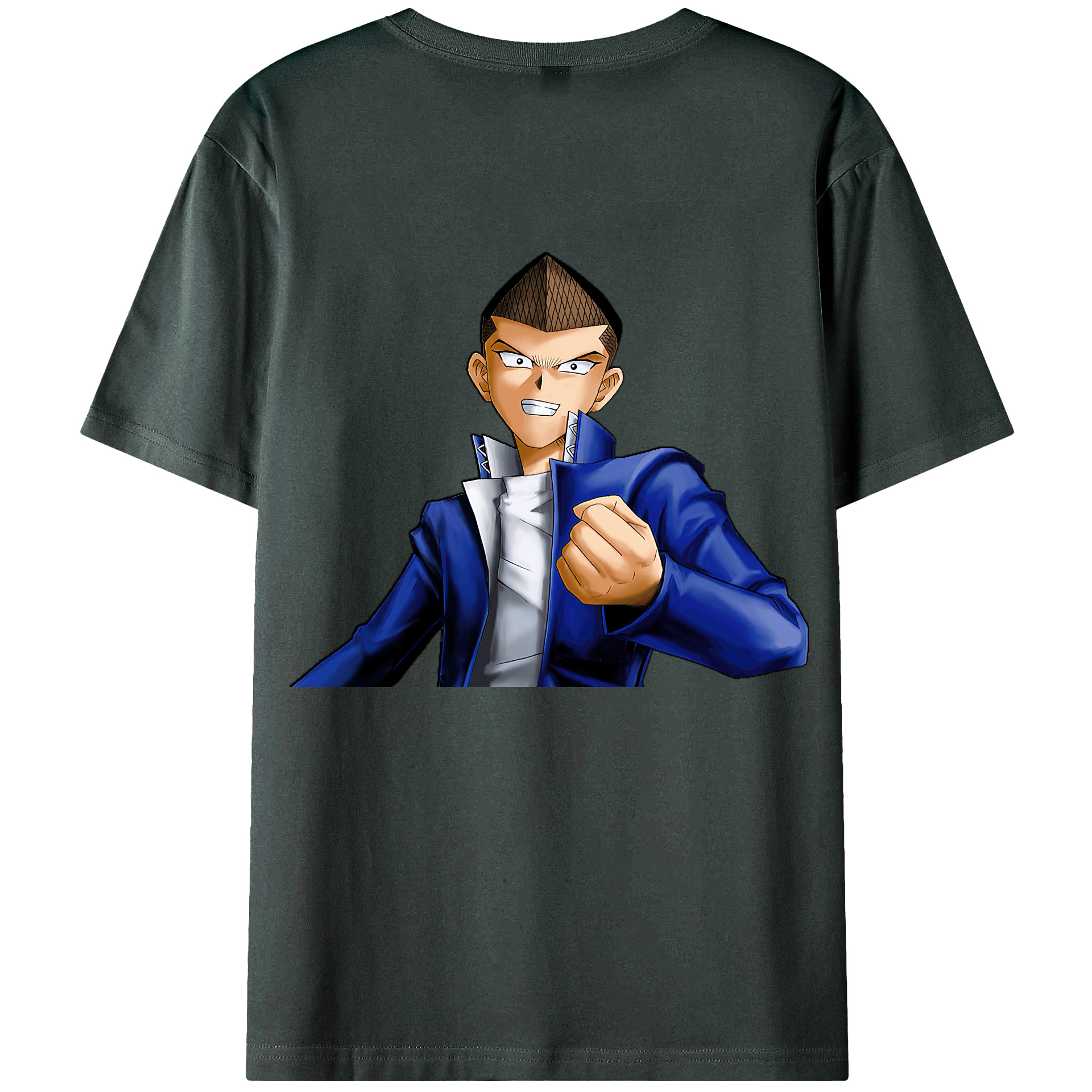 （画像用） 遊☆戯☆王 Yu-Gi-Oh! 綿100％ メンズ半袖Tシャツ（バックプリント） 通気性